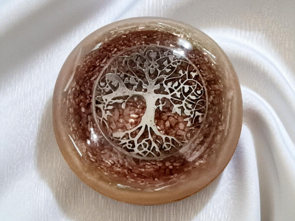 Orgonite dôme doré arbre de vie